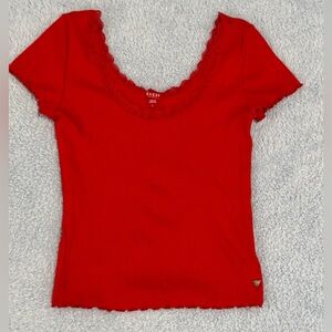 Guess Women Shirt Size L Crop Top Juniors